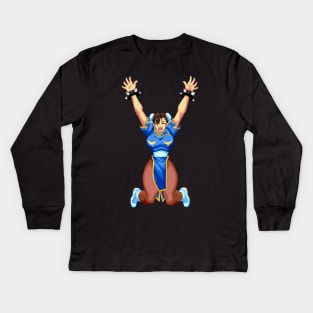 chun-li Kids Long Sleeve T-Shirt